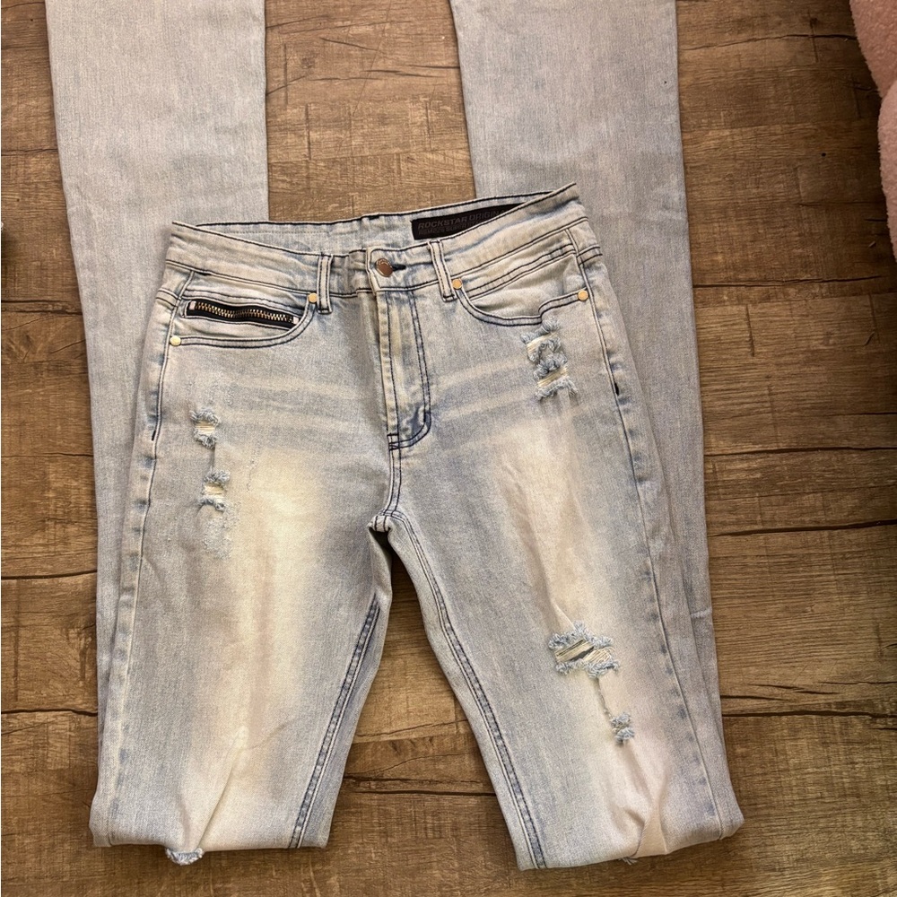 Men’s super stacked flare jeans